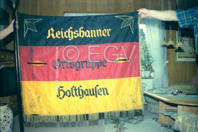 Fahne der Reichsbanner Ortsgruppe Holthausen