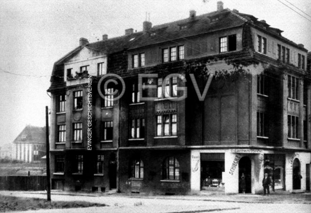 Haus Ecke Evinger -, Amtstraße. Um 1919/1920