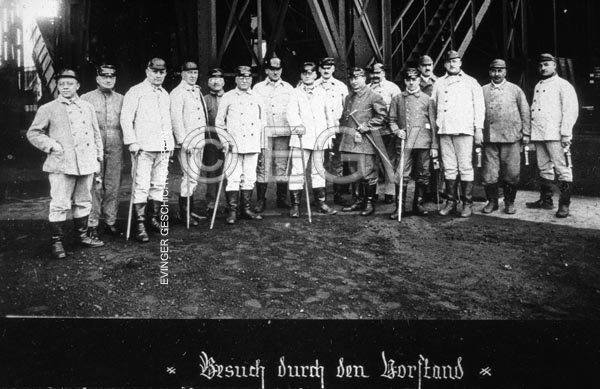Der Vorstand vor der Grubenfahrt am 20.10.1927
