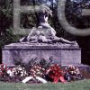 Grubenunglück 1925: Ehrenmal für die verunglückten Bergleute auf dem Nordfriedhof, um 1970