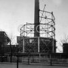 Kühlturmneubau vor dem Turbinenhaus an der Evinger Straße, am 06.03.1936