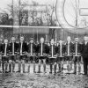 Mannschaft des Fußballvereins Phöenix-Lindenhorst am Grävingholz Sportplatz; um 1932